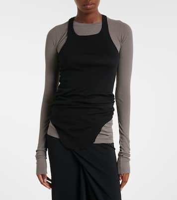 Ribbed-knit cotton tank top  | Rick Owens