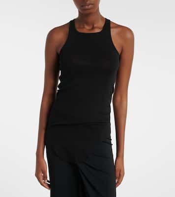 Ribbed-knit cotton tank top  | Rick Owens