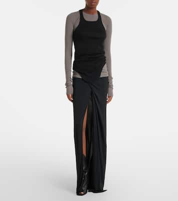 Ribbed-knit cotton tank top  | Rick Owens