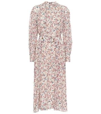 Robe midi en soie à fleurs | Chloé