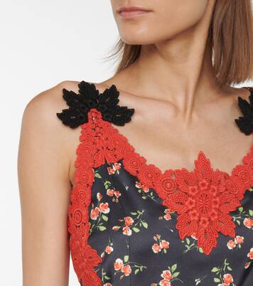 Robe midi à fleurs | Rabanne