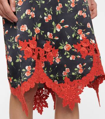 Robe midi à fleurs | Rabanne