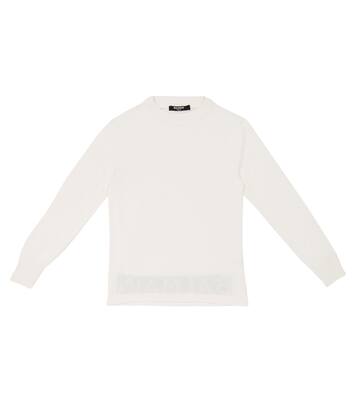 Logo virgin wool sweater | Balmain Kids