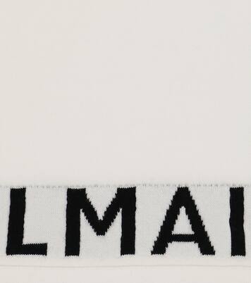 Logo virgin wool sweater | Balmain Kids