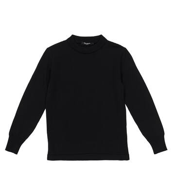 Logo intarsia wool sweater | Balmain Kids