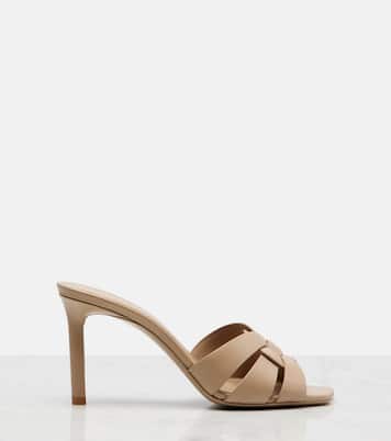 Mules Tribute 85 en cuir | Saint Laurent