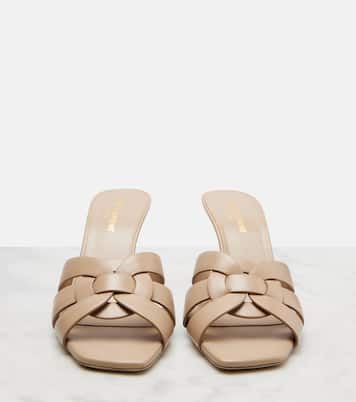 Mules Tribute 85 en cuir | Saint Laurent