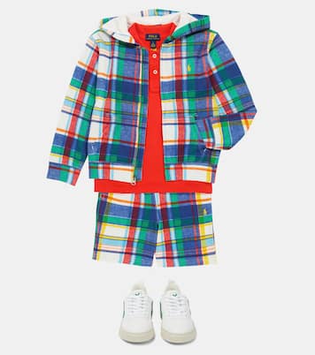 Checked cotton-blend shorts | Polo Ralph Lauren Kids