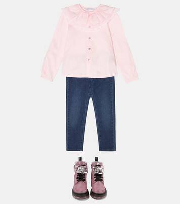 Cotton-blend shirt | Monnalisa
