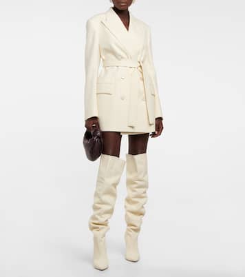 Leather over-the-knee boots | Paris Texas