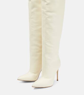 Leather over-the-knee boots | Paris Texas