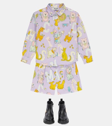 Leather ankle boots | Moschino Kids