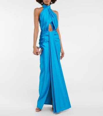 Robe longue en satin | Rasario