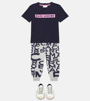 Logo-print cotton jersey sweatpants | Marc Jacobs Kids