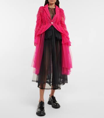 Robe blazer en tulle | Noir Kei Ninomiya