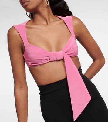 Cropped-Top aus Jersey | The Attico