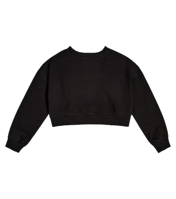 Logo-print cotton sweatshirt | Dolce&Gabbana Kids