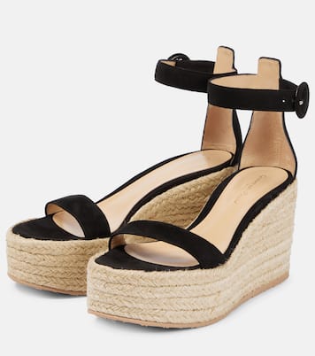 Espadrille-Sandalen Portofino mit Veloursleder | Gianvito Rossi