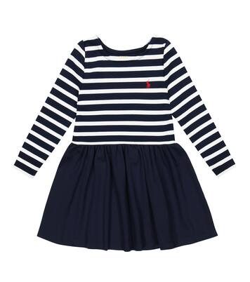 Striped cotton jersey dress | Polo Ralph Lauren Kids