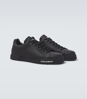 Logo leather sneakers | Dolce&Gabbana
