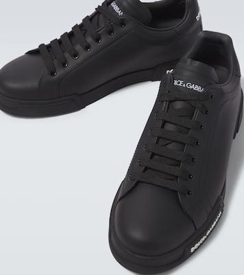Logo leather sneakers | Dolce&Gabbana