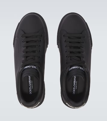 Logo leather sneakers | Dolce&Gabbana