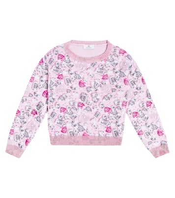 x Chiara Ferragni printed wool-blend sweater | Monnalisa
