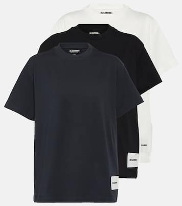 Set of 3 cotton jersey T-shirts | Jil Sander