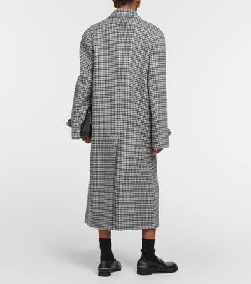 Single-breasted virgin wool coat | Miu Miu