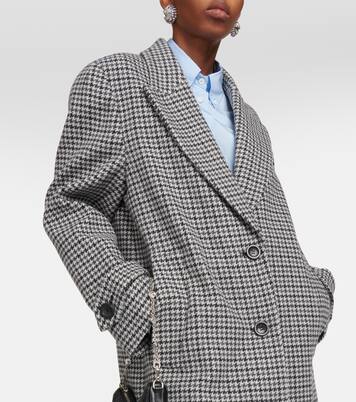 Single-breasted virgin wool coat | Miu Miu