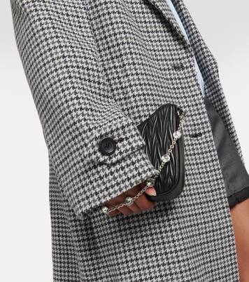 Single-breasted virgin wool coat | Miu Miu