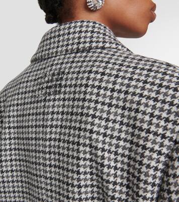 Single-breasted virgin wool coat | Miu Miu