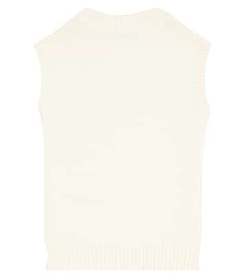 Wool and cotton sweater vest | Mini Rodini