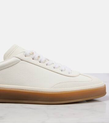Sneakers Tennis Walk aus Leder mit Veloursleder | Loro Piana