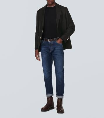 Linen, wool, and silk blazer | Brunello Cucinelli