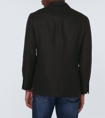 Linen, wool, and silk blazer | Brunello Cucinelli