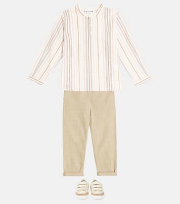 Artiste striped cotton shirt | Bonpoint