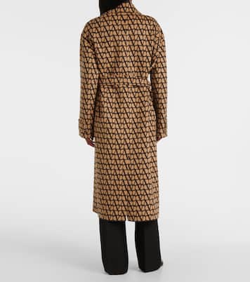 Manteau Toile Iconographe en laine et soie | Valentino