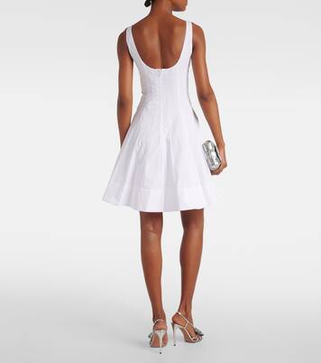 Miniabito Wells in popeline di cotone | Staud