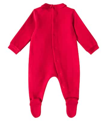 Baby patch-appliqué cotton onesie | Il Gufo