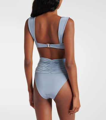 Floral-appliqué high-rise bikini bottoms | Magda Butrym