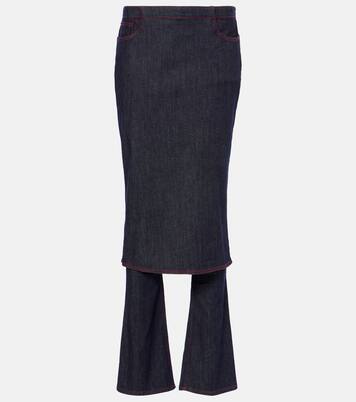 Denim skirt pants | Alaïa