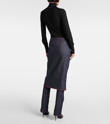 Denim skirt pants | Alaïa