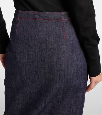 Denim skirt pants | Alaïa