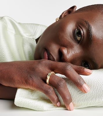 Anello Trisolina in oro 18kt con tormaline | Marina B