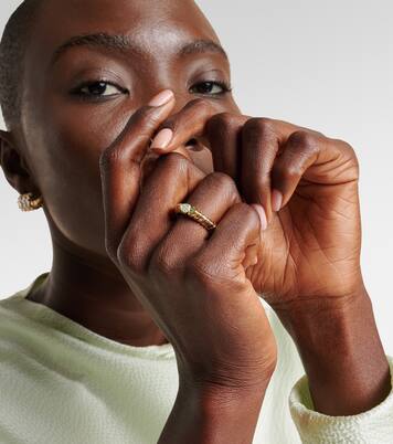 Anello Trisolina in oro 18kt con tormaline | Marina B