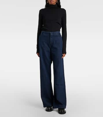 Triuser high-rise wide-leg jeans | Re/Done