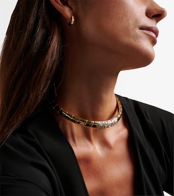 Choker Onda aus 18kt Gelbgold mit Diamanten | Marina B