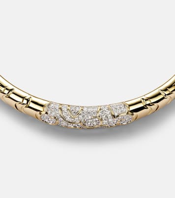Choker Onda aus 18kt Gelbgold mit Diamanten | Marina B