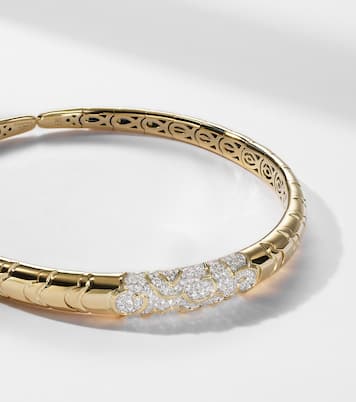Choker Onda aus 18kt Gelbgold mit Diamanten | Marina B